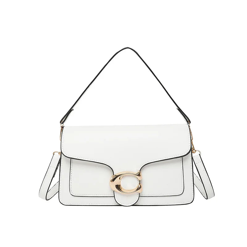 Sac femme à motif hirondelle, sac sous-bras uni tendance, sac à main rétro minimaliste, bandoulière et sac croisé polyvalent