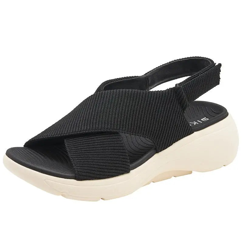 GKTINOO 2026 Summer Shoes Women Flat Sandals Peep toe Fashion Brand Ladies Shoes Bohemia Style Sandals Black Green Plus Size 41