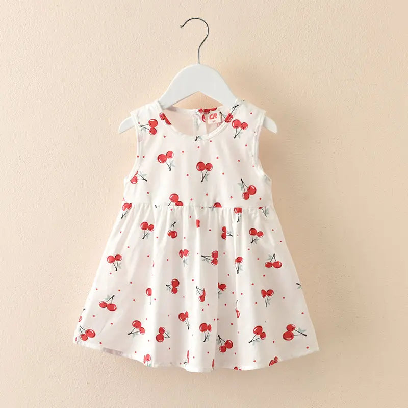 Girls' Dress Summer 100% Cotton Baby Sundress 1-7 Years Kids Princess Dress