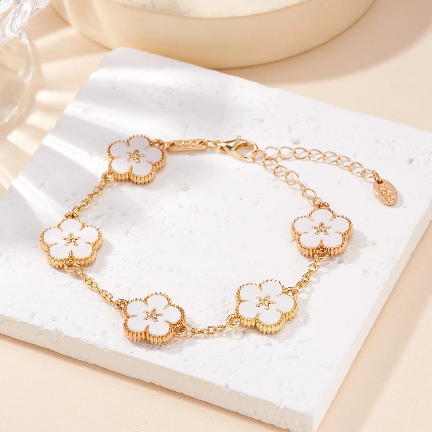 Light Luxury Double-sided Plum Blossoms Bracelets for Women