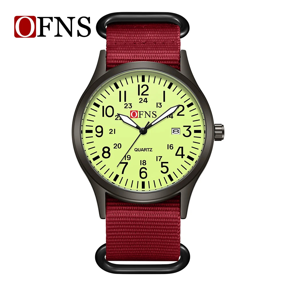 Fashion OFNS7200 Leisure Student Quartz Watch Waterproof Calendar Night Light Women's Watch 2026