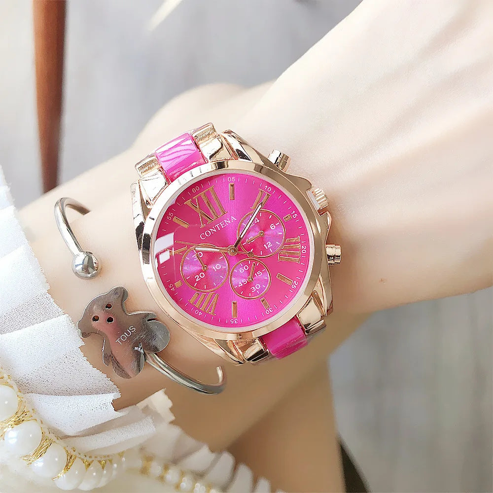 New Women Watches Luxury Stainless Steel Wristwatches Ladies Quartz Watch Fashion Women's Dress Waches Female Clock Reloj Mujer