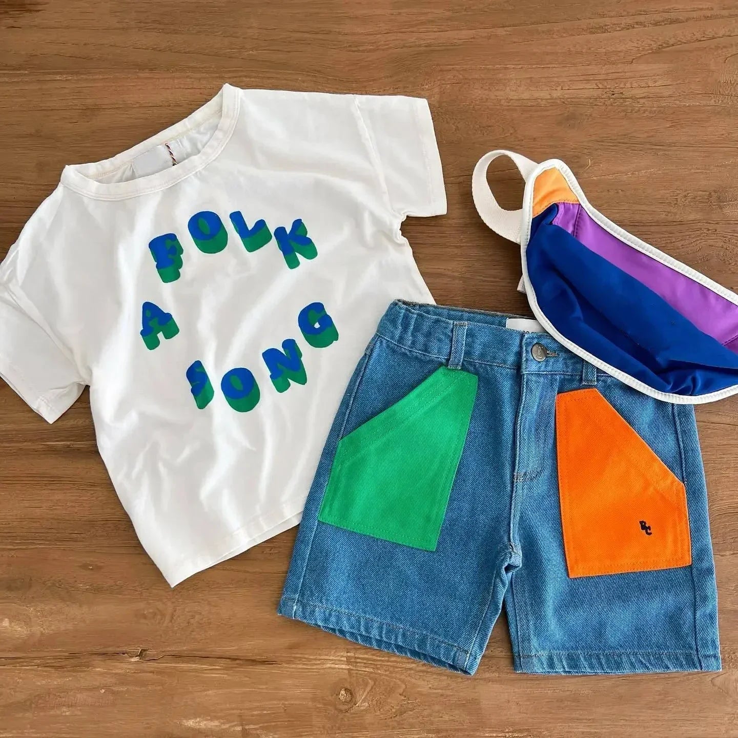 Summer Children's Casual T-Shirt Cartoon Print Short Sleeve Fun Inner Wear Korea Style Leisure INS New Product for Kids 2026