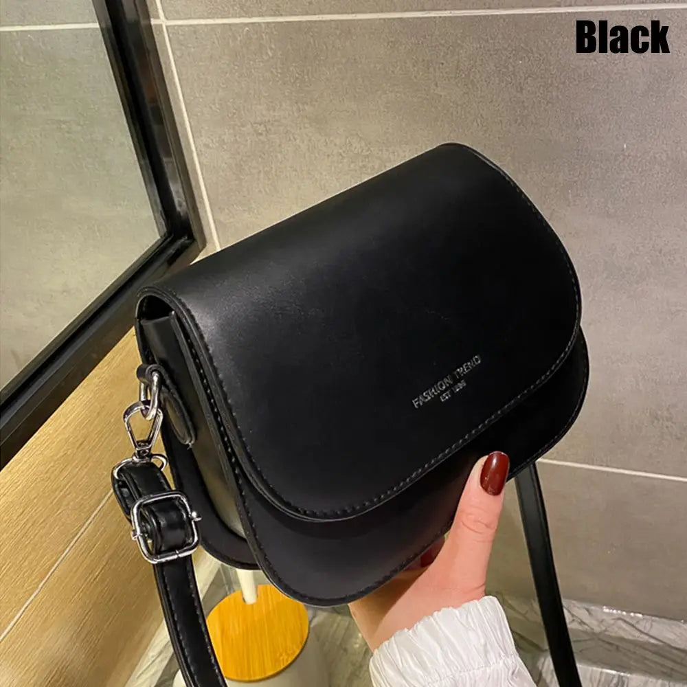 Durable PU Leather Crossbody Bag Versatile Large Capacity Handbag Casual Messenger Bags Women