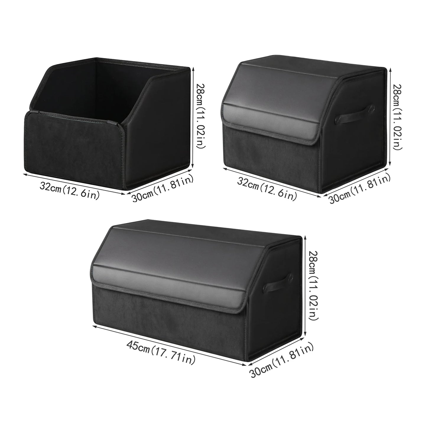 Car trunk storage box Big capacity  Auto Multifunctional suede car Folding For Emergency Storage Box