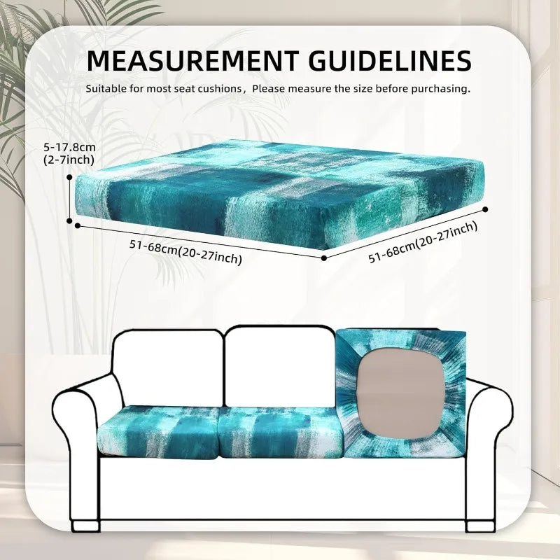 Outdoor Elastic Sofa Cover Cushion Cover for Garden Patio Replacement Sofa