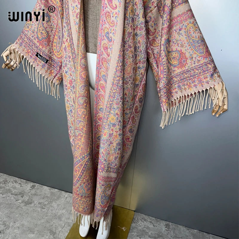 WINYI abaya muslim luxury Open Front party dress