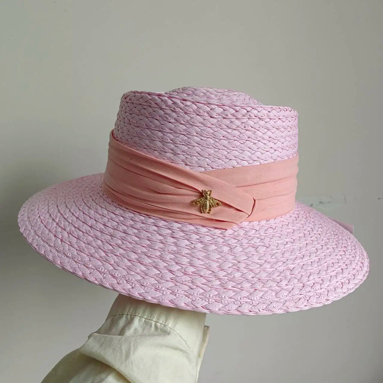 French Straw Hat Elegant Women's Outdoor