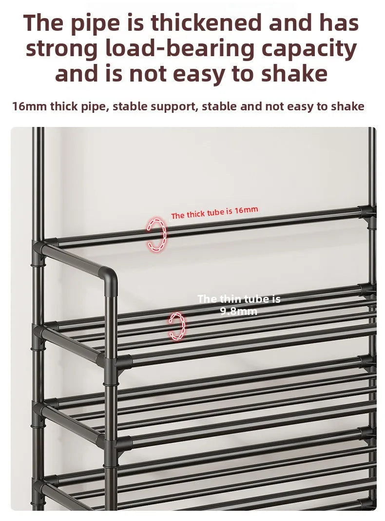 Multi-layer Door-mounted Shoe Hat Rack