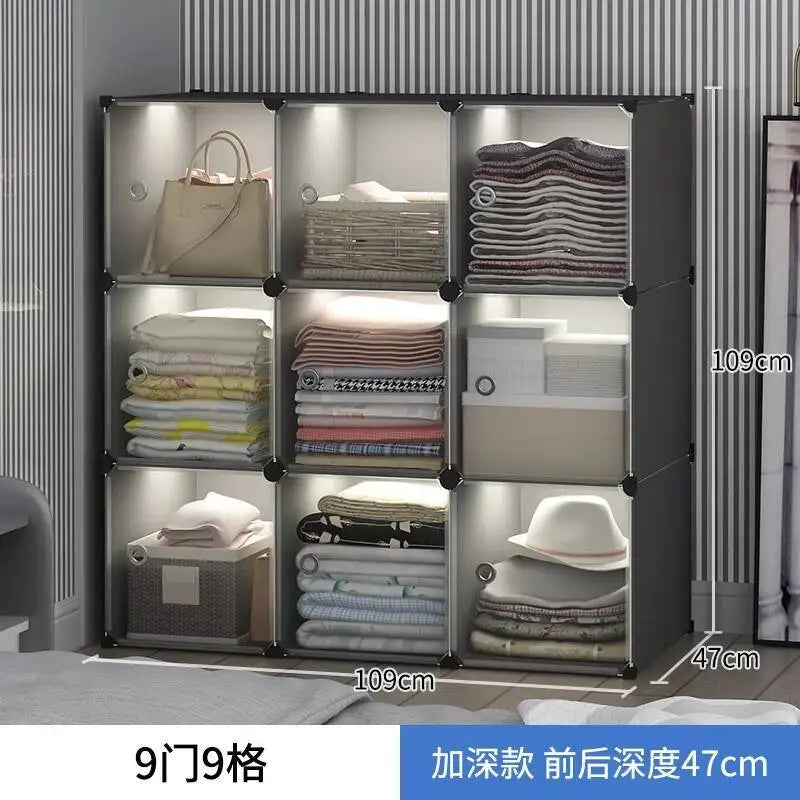 Storage Organizer Closet Simple Cube Door Makeup