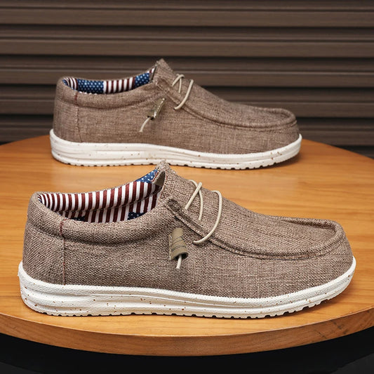 Men's Mesh Loafers Autumn Mens Vulcanized Shoes Breathable