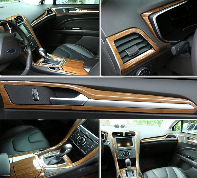 PVC Self Adhesive Wood Vinyl Wrap Car Sticker Interior Furniture Bubble Free Wooden Textured Grain Decorative Film Cabinet