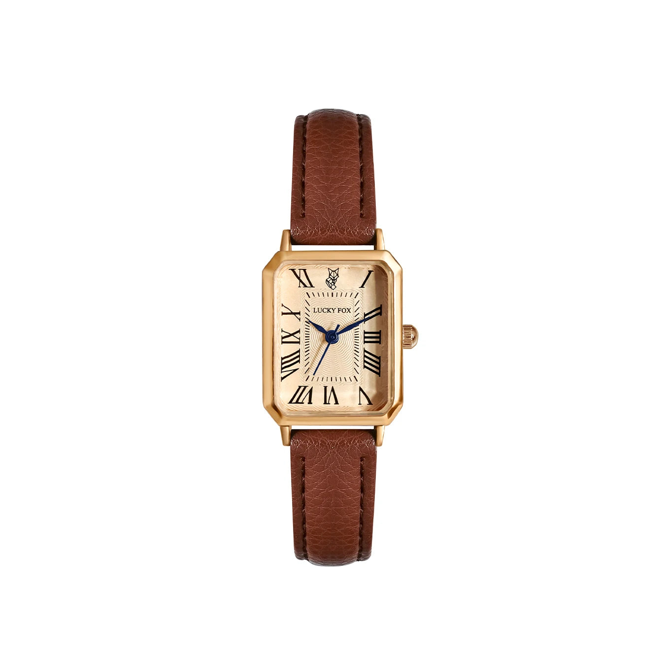 Digital Dial Casual Watches Square Leather Strap Fashionable Clock Quartz