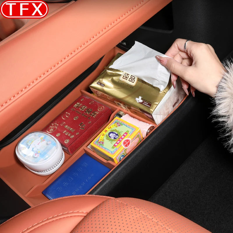 For Changan Deepal S05 2024-2026 Car Styling Central Control Lower Storage Box Partition Storage Box Storage Box Accessories