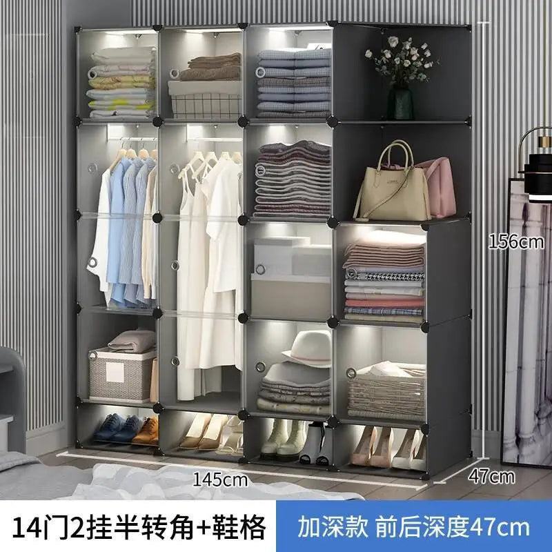 Storage Organizer Closet Simple Cube Door Makeup