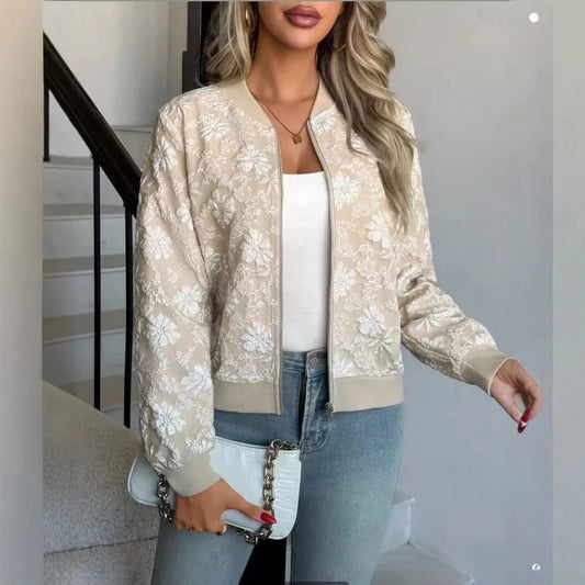 2026 New Mini Flared Blazer Women's Short Sleeve Lightweight Jacket for Spring and Autumn, Stylish Baseball Coat, Versatile Casu