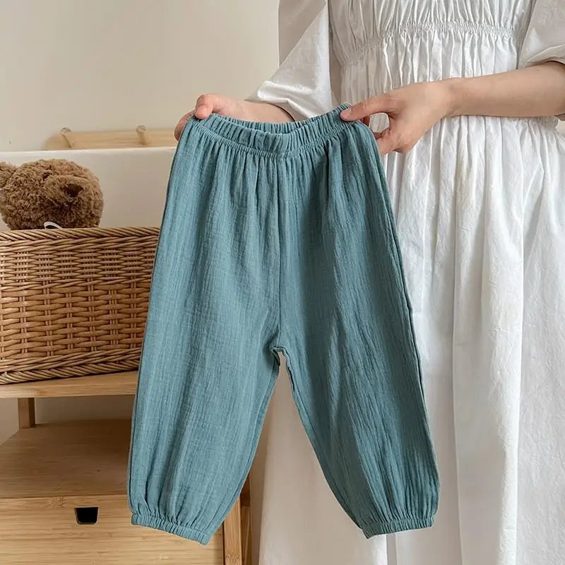 Solid Color Simple Children's Pants Summer Clothing