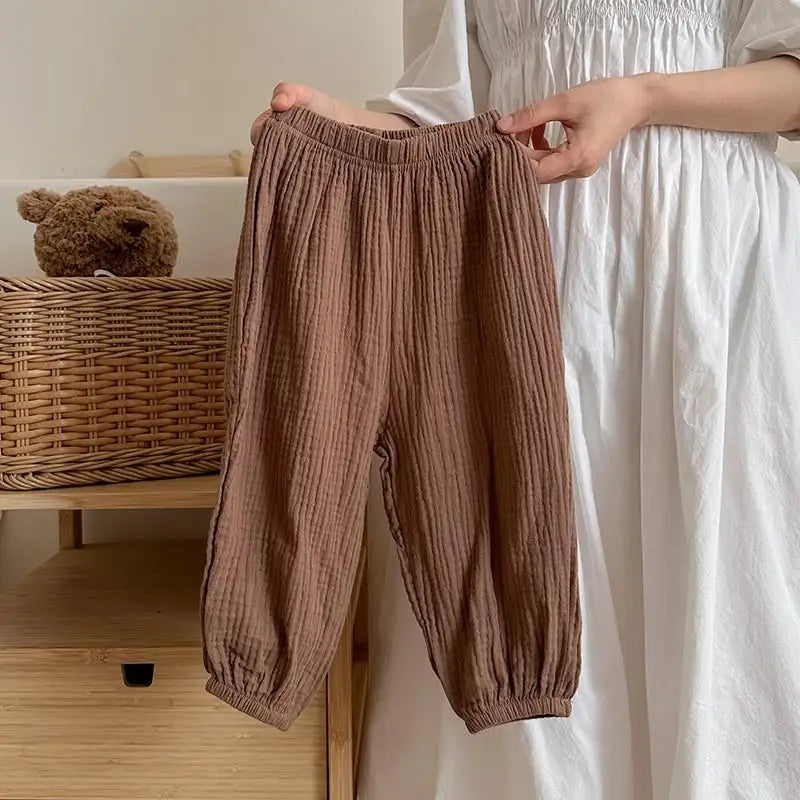 Solid Color Simple Children's Pants Summer Clothing