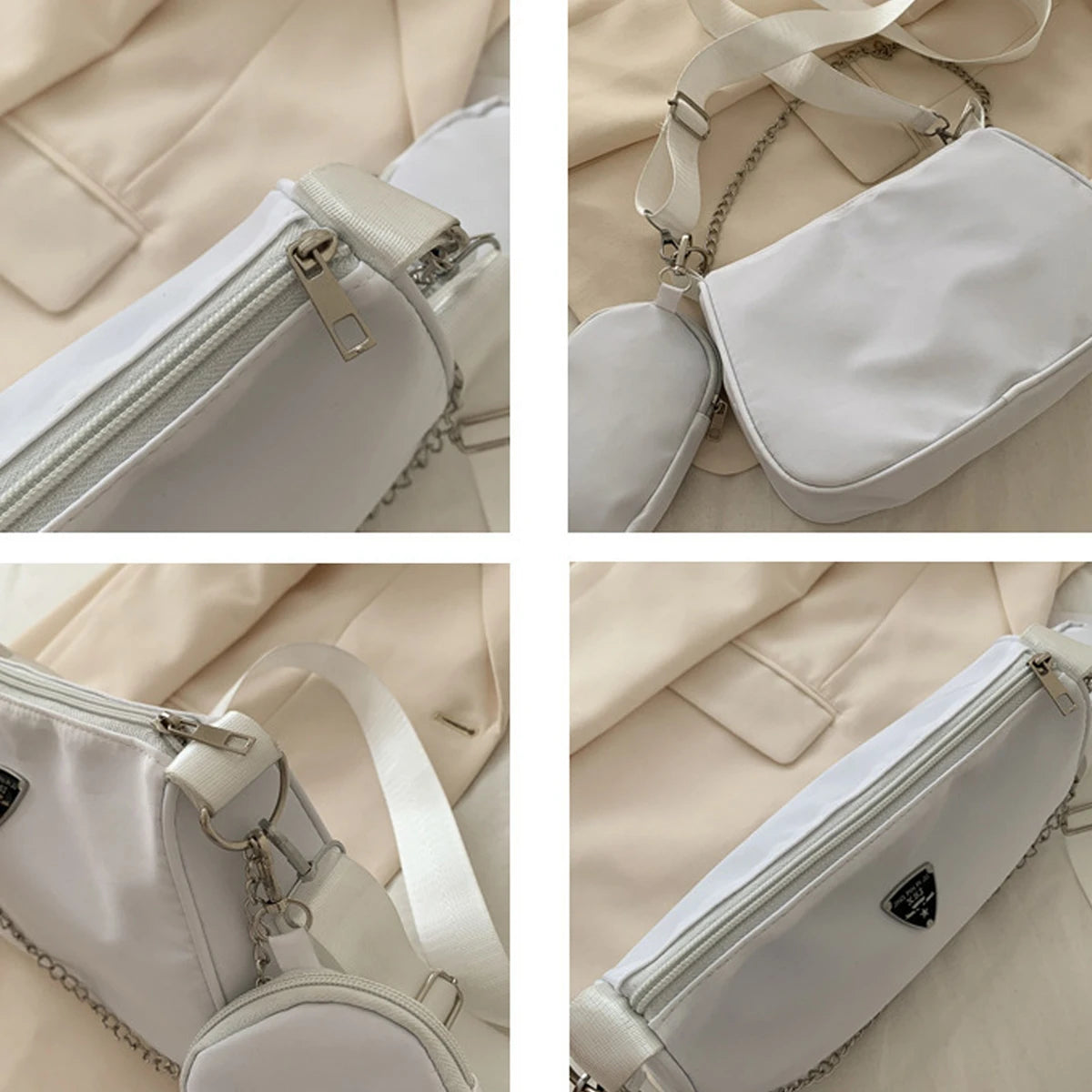 Nylon Crossbody Bag For Women Fashion Portable Casual Underarm Bag Students Cross Body Bag
