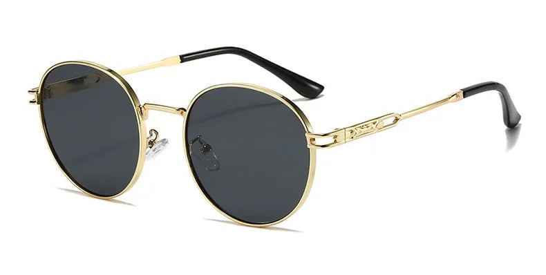 Fashion Classic Round Sunglasses For Women Sexy Small Metal Frame Sun Glasses Ladies Shades Trends Summer Unique Eyewear Men