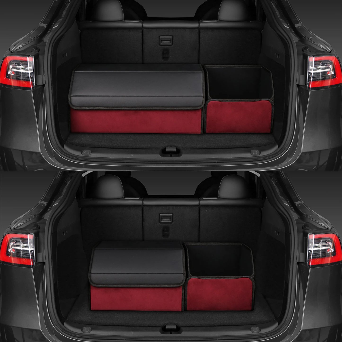Car trunk storage box Big capacity  Auto Multifunctional suede car Folding For Emergency Storage Box