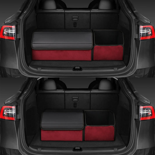 Car trunk storage box Big capacity  Auto Multifunctional suede car Folding For Emergency Storage Box