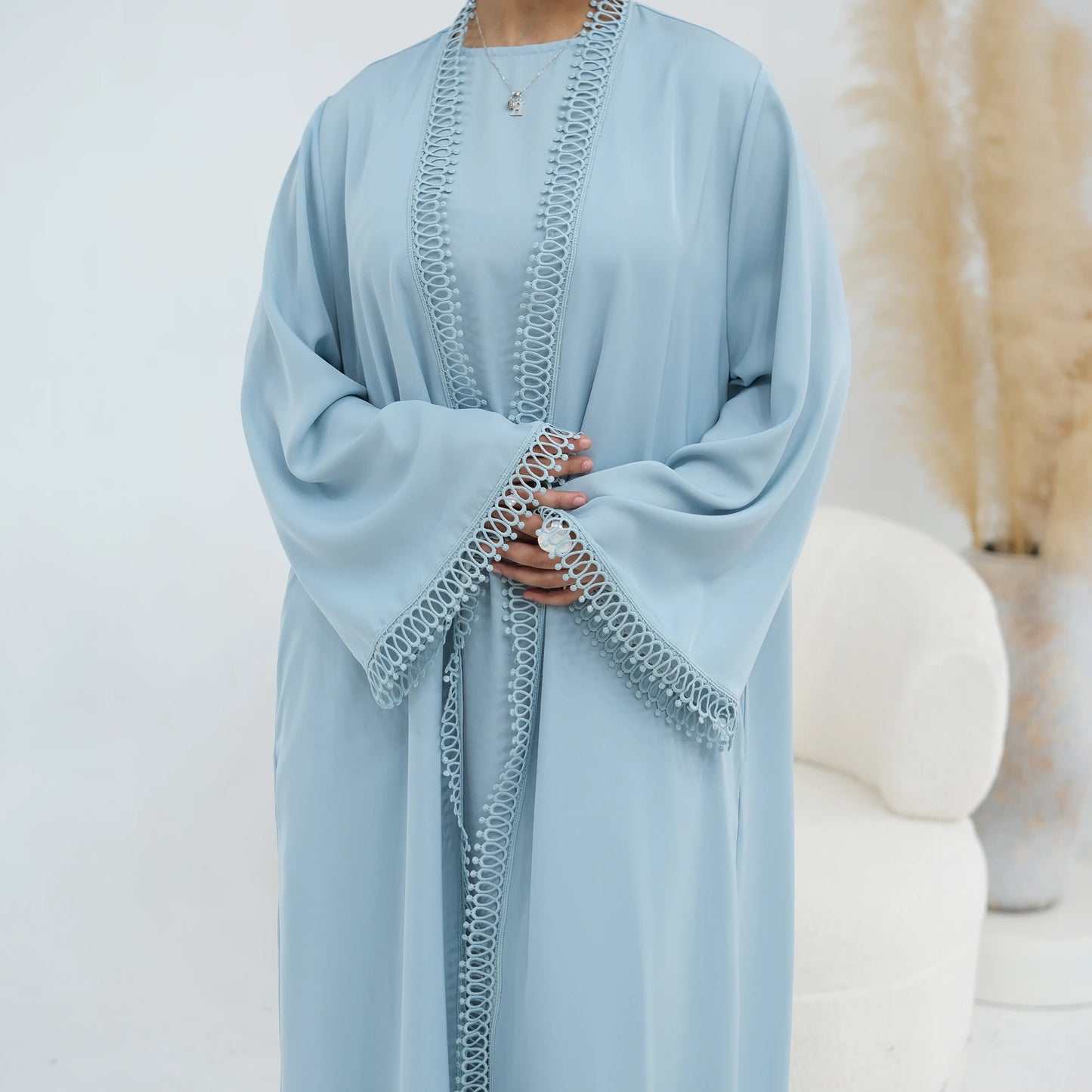 Women Abaya Set for Eid Party Events Resort Wear-Loop