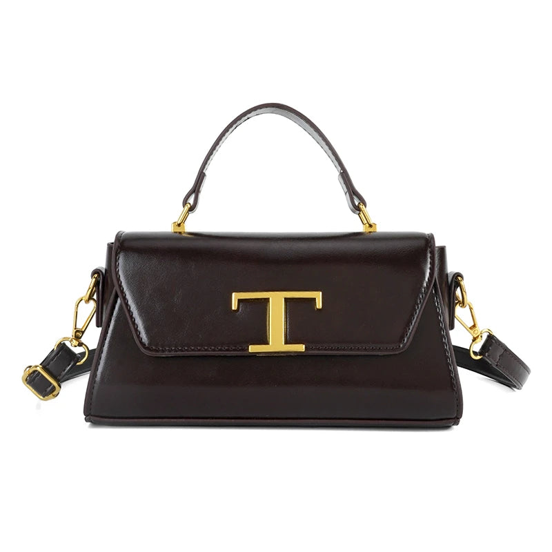 Paris Fashion Diaper Bag High-end Leather Simple Vintage Design Ladies Handbag Tote Shoulder Crossbody Messenger Bag Trendy
