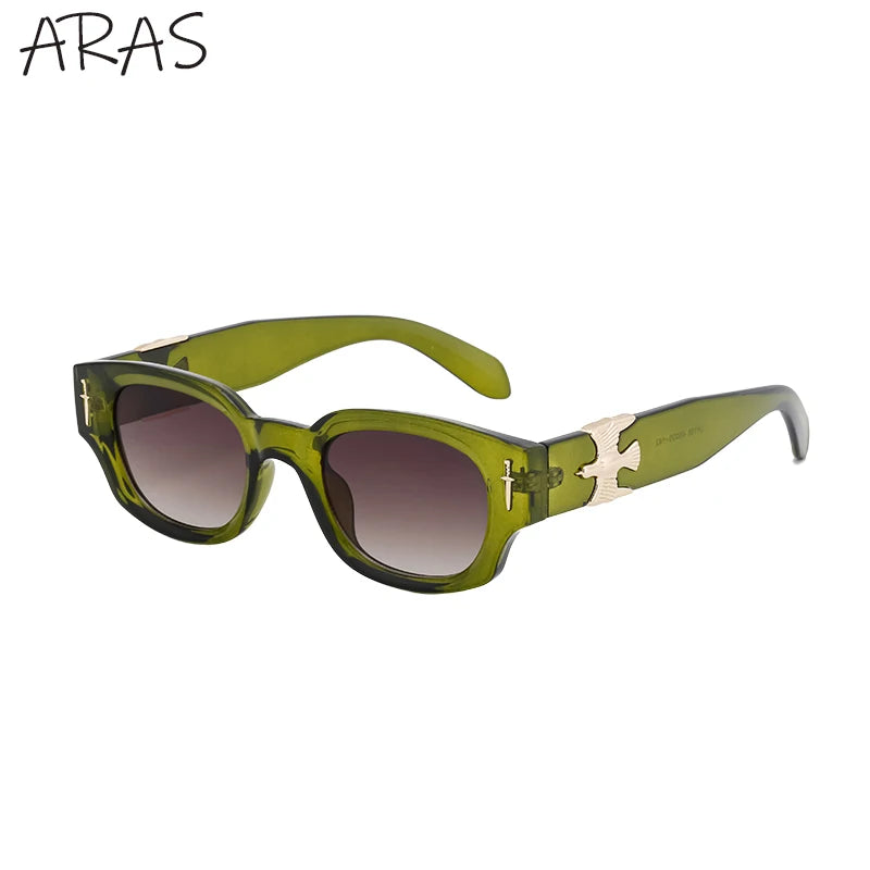 Fashion Soaring Eagle Rectangle Sunglasses Men Women 2026 Luxury Brand Vintage Punk Sun Glasses Male Small Square Shades Eyewear