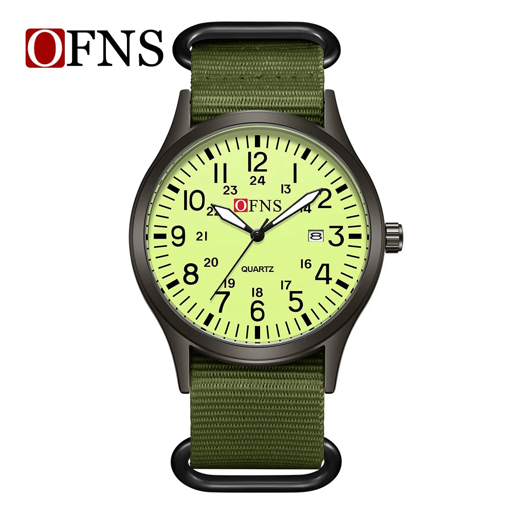 Fashion OFNS7200 Leisure Student Quartz Watch Waterproof Calendar Night Light Women's Watch 2026