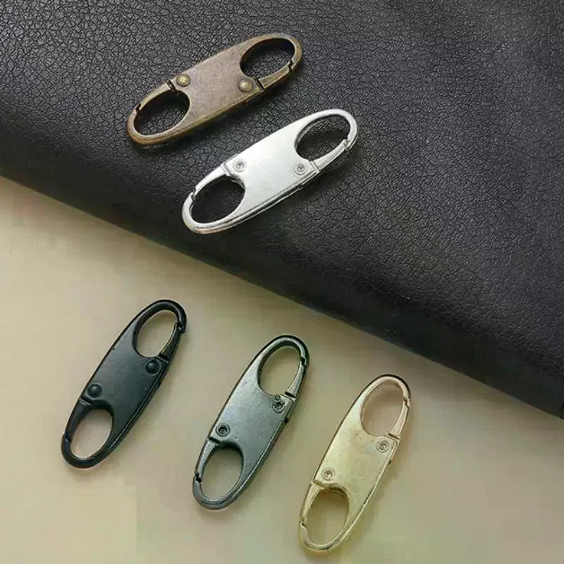 2Pcs Zipper Clip Theft Deterrent Double Opening Zippers Pull Replacement Detachable Zipper Connectors Zipper Lock Carabiner Clip
