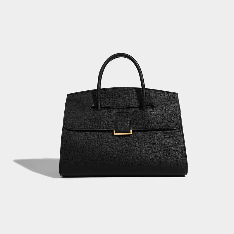 Fashionable Briefcase, Trendy Handbag, High-End Versatile Casual Bag, Large-Capacity Tote Bag, Water-Resistant Commuter Bag
