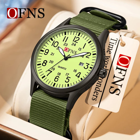 Fashion OFNS7200 Leisure Student Quartz Watch Waterproof Calendar Night Light Women's Watch 2026
