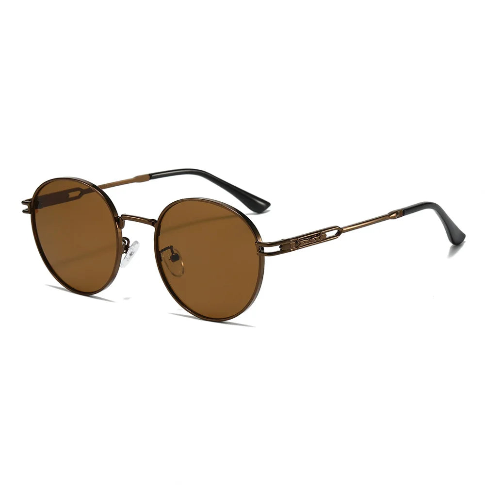 Fashion Classic Round Sunglasses For Women Sexy Small Metal Frame Sun Glasses Ladies Shades Trends Summer Unique Eyewear Men