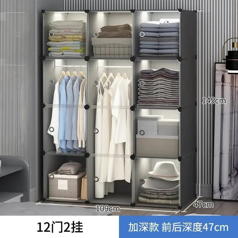 Storage Organizer Closet Simple Cube Door Makeup