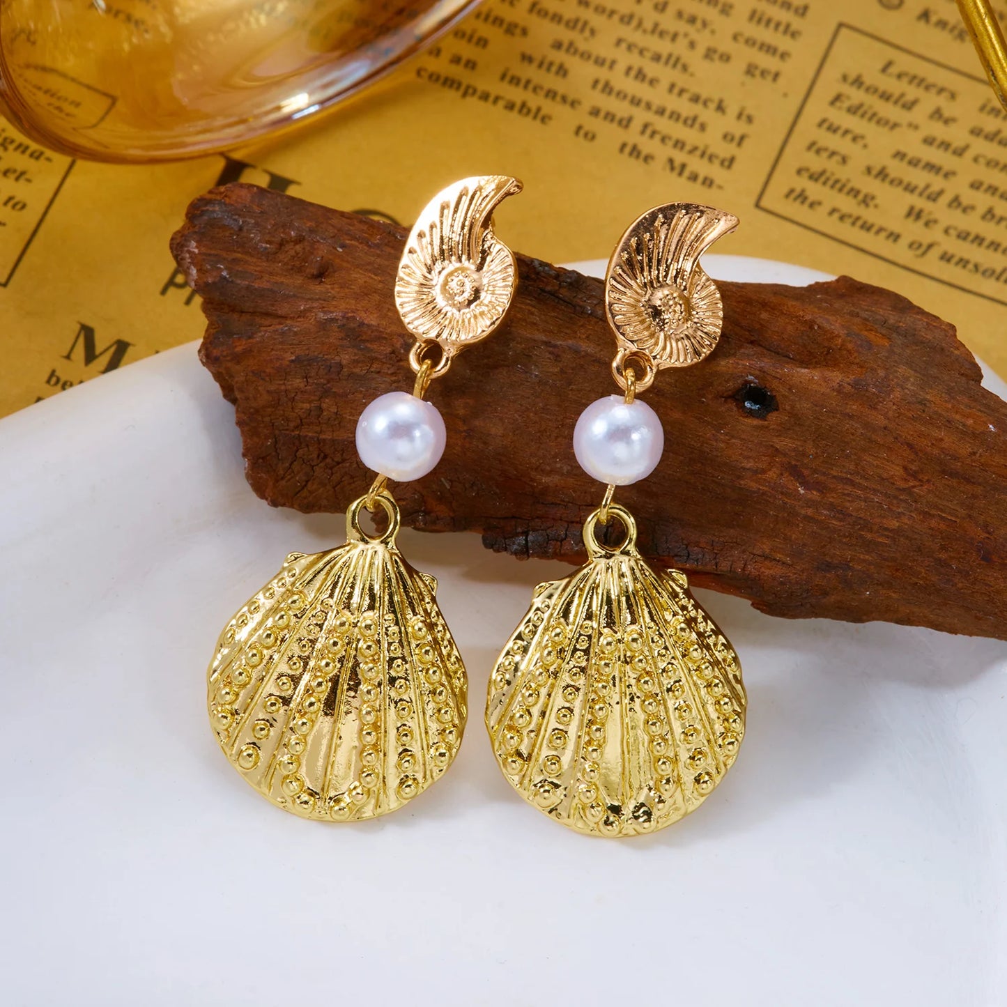 Luxury Gold Color Beach Vacation Statement Jewelry Party Accessories