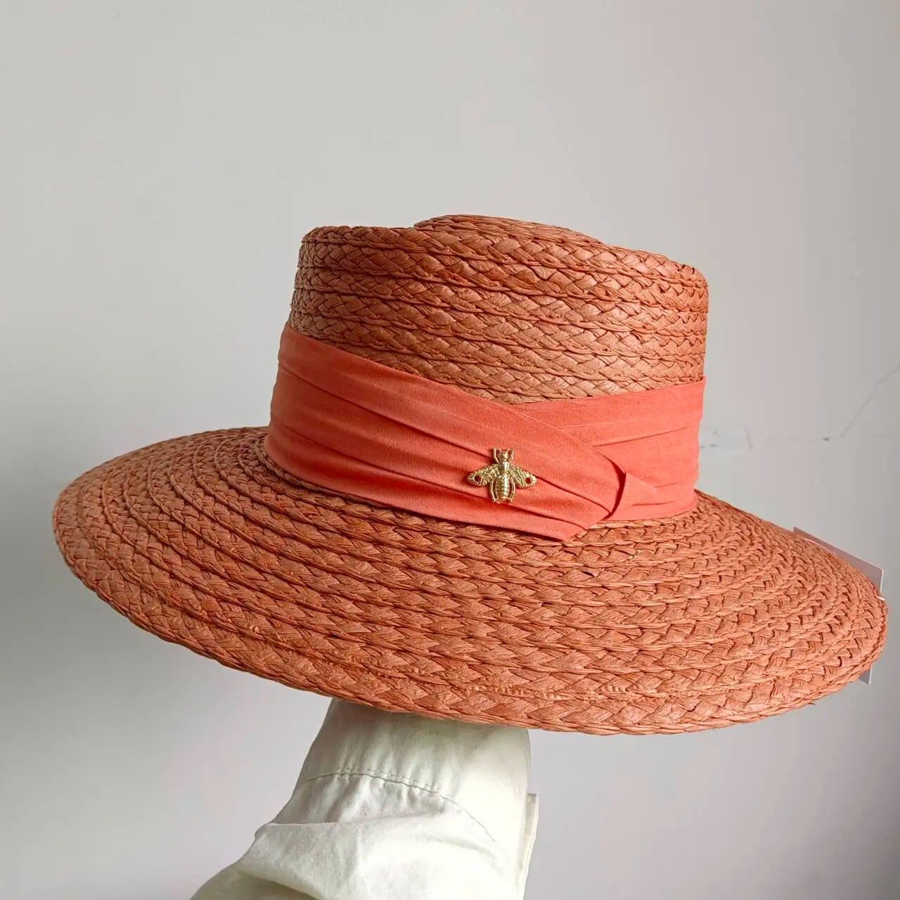 French Straw Hat Elegant Women's Outdoor