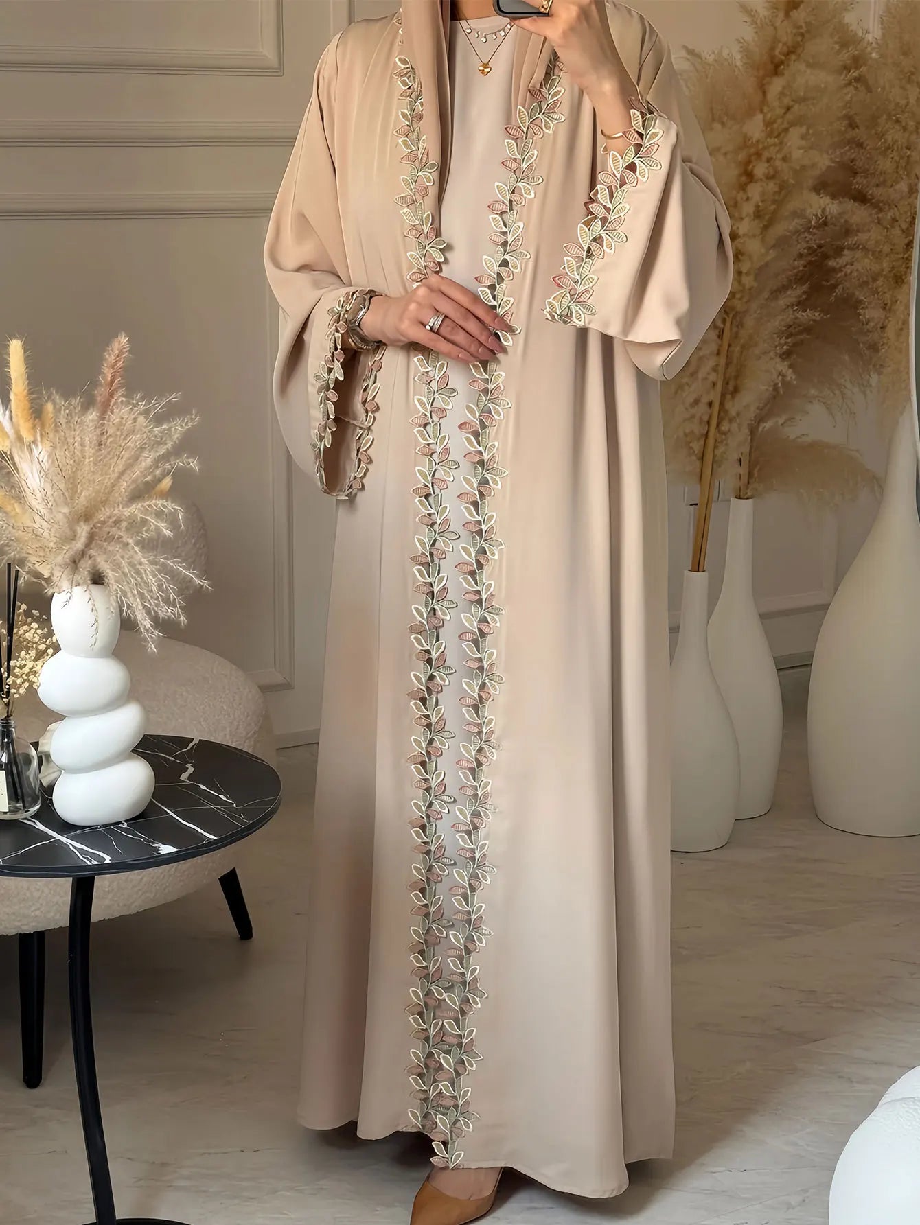 Kaftan Muslim Modest Resort Kaftan Embroidered