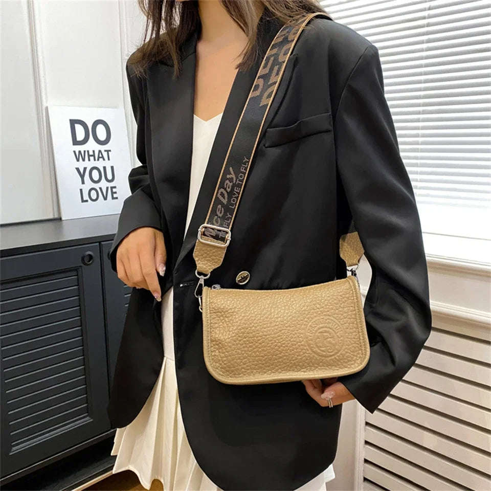 100% Genuine Leather Cowhide Women's Shoulder Bags Ladies Handbags Crossbody Bag Top Quality Commuting Messenger Bag Sac A Main