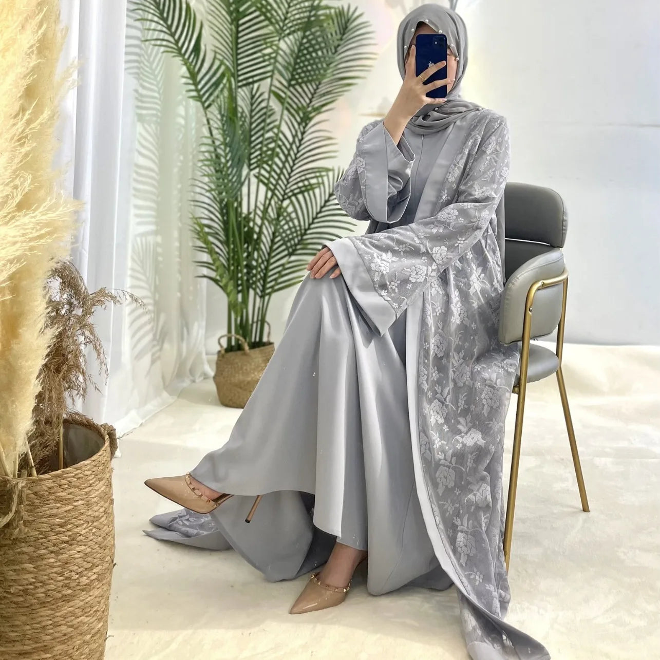 Women's Islamic Traditional Clothing Arab Dress Kaftan Abaya Robe Robe