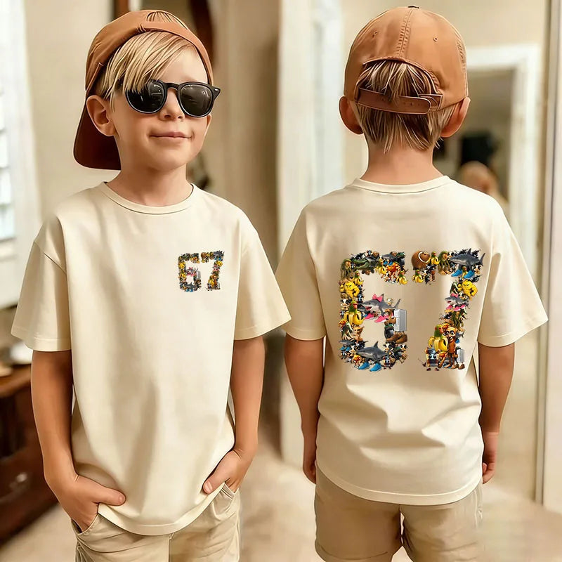 t T-Shirt Boy/Girl Summer Short Sleeved Kids Tshirt Top Fan Gifts