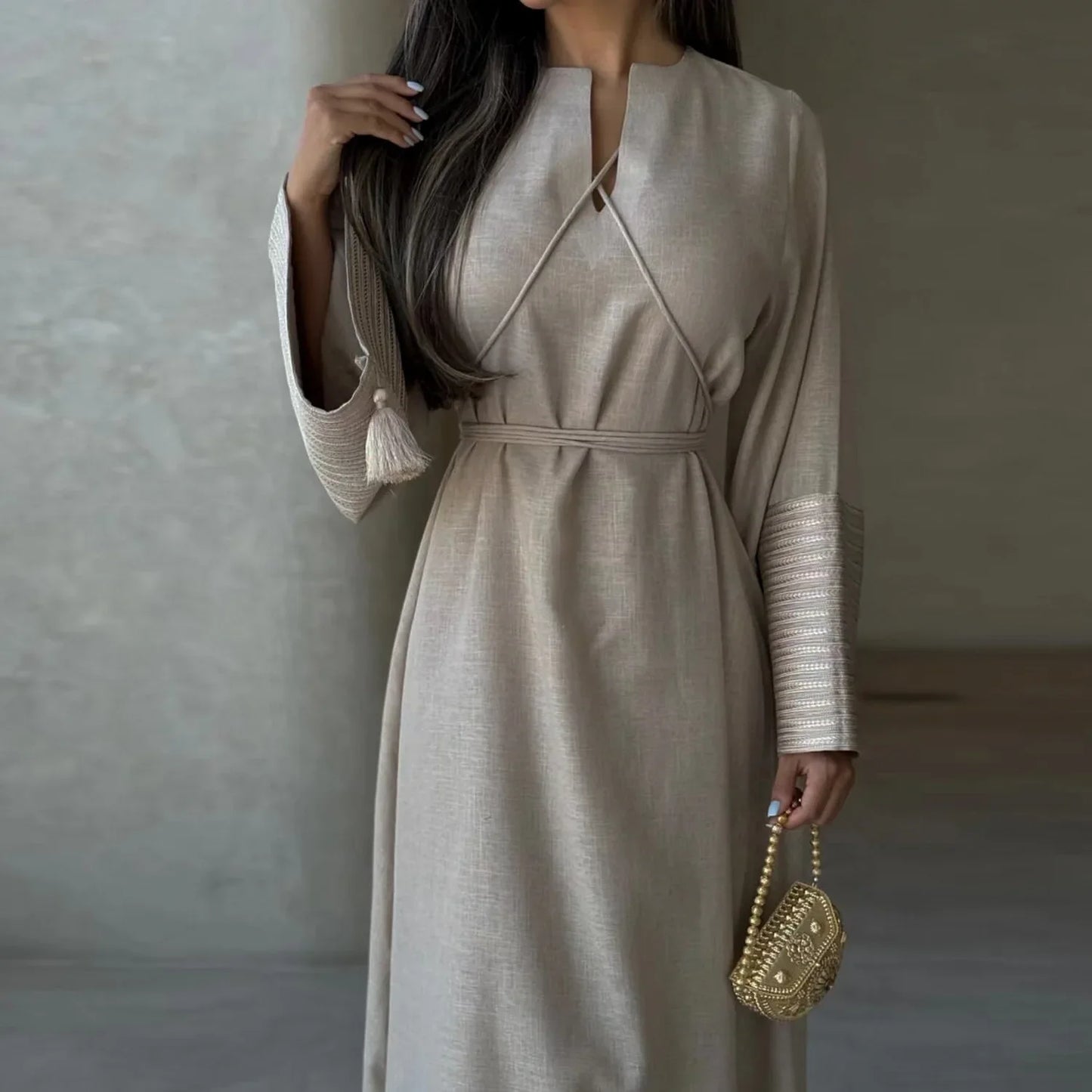Women Muslim Maxi Dress  Dubai Arabic Abaya