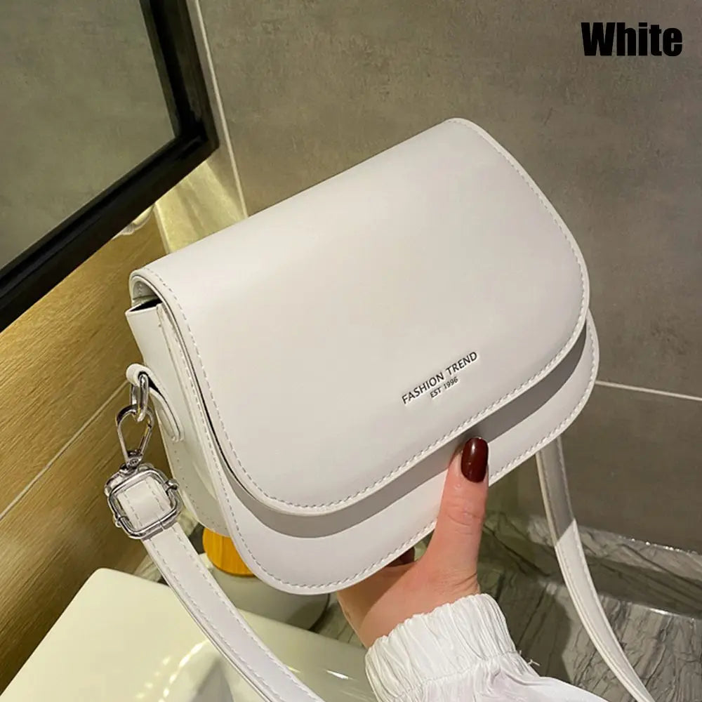 Durable PU Leather Crossbody Bag Versatile Large Capacity Handbag Casual Messenger Bags Women