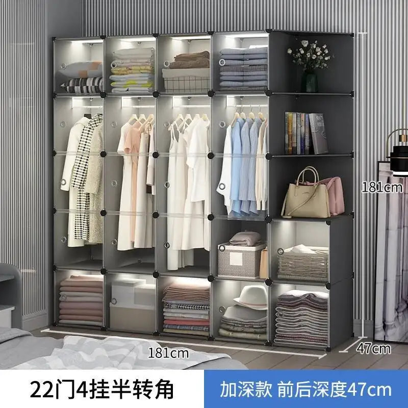 Storage Organizer Closet Simple Cube Door Makeup