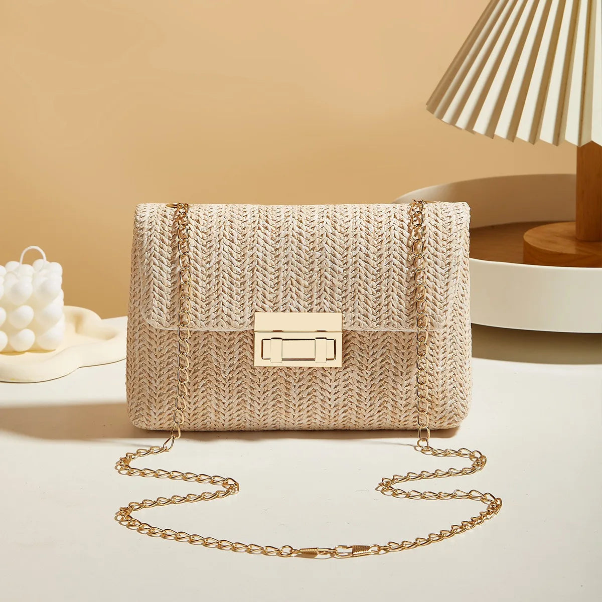 Fashion Women Summer Bohemian Straw Bag Small Woven Beach Crossbody Bag Shoulder Messenger Bag Girls Handbags Straw Bag Gifts