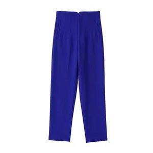 HH Women Elegant Solid Pencil Pants High Waist Pant For Women Casual Streetwear Woman Trousers Office Wear Chic Pant