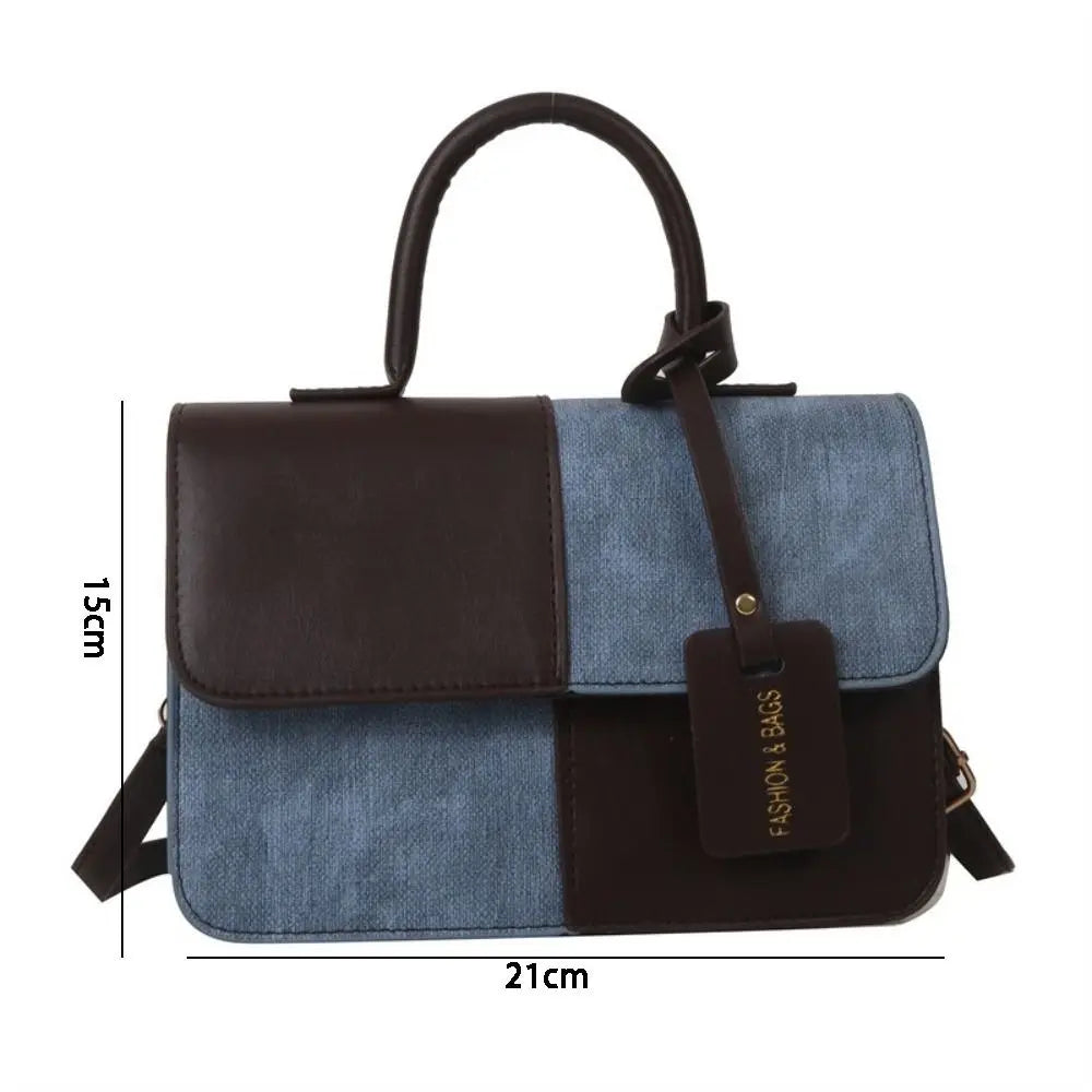 Durable PU Leather Crossbody Bag Versatile Large Capacity Handbag Casual Messenger Bags Women
