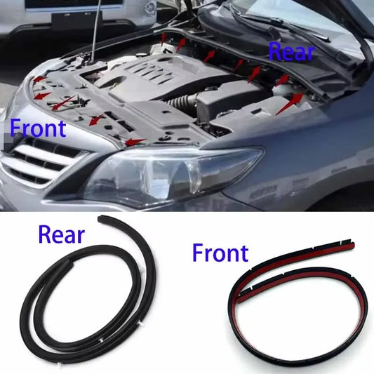 2007 -2013 NEW Waterproof Car Front Engine Hood Sealing Black Strip Weatherstrip Fit For Toyota Corolla