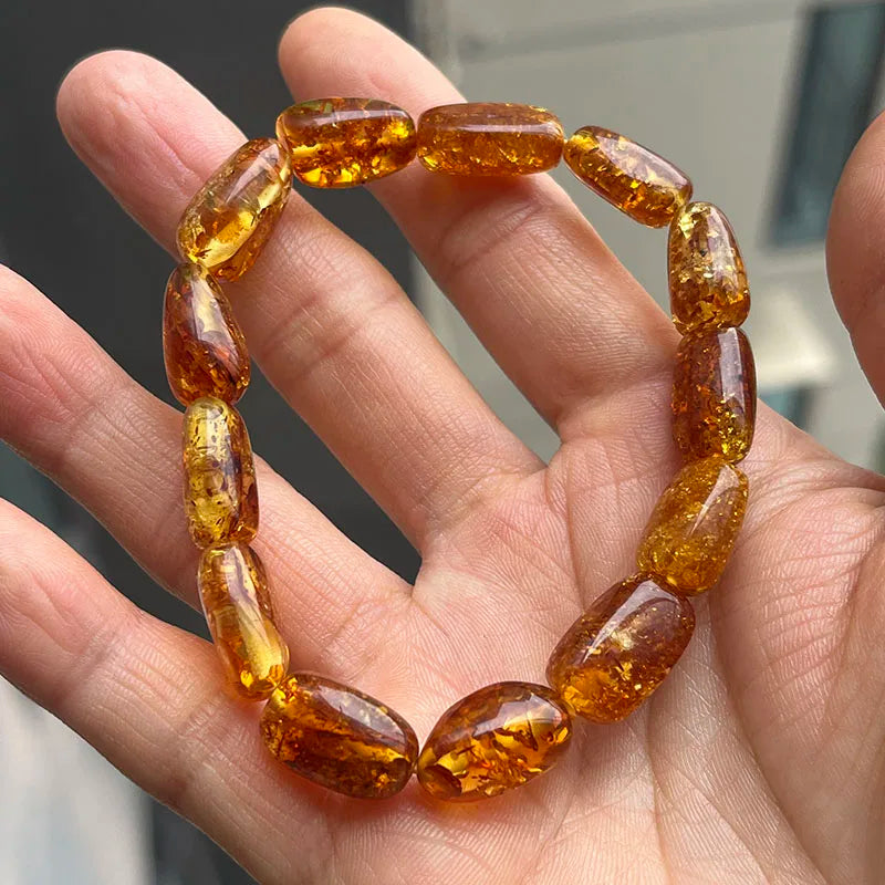 2026 New Natural Amber Bracelets for Women Trendy 100% Genuine Irregular Original Piebald Top Quality Baltic Real Fine Jewelry