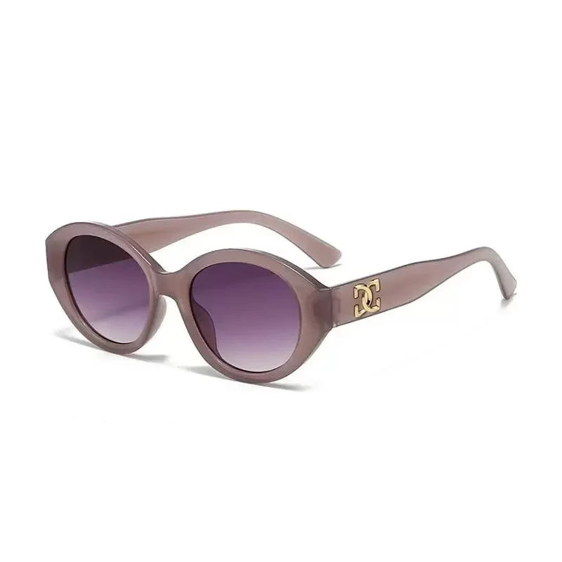2025 Luxury Brand Men Women Fashion Sunglasses Small Round Designer Glasses Unisex Trending Eyewear Gradient UV400